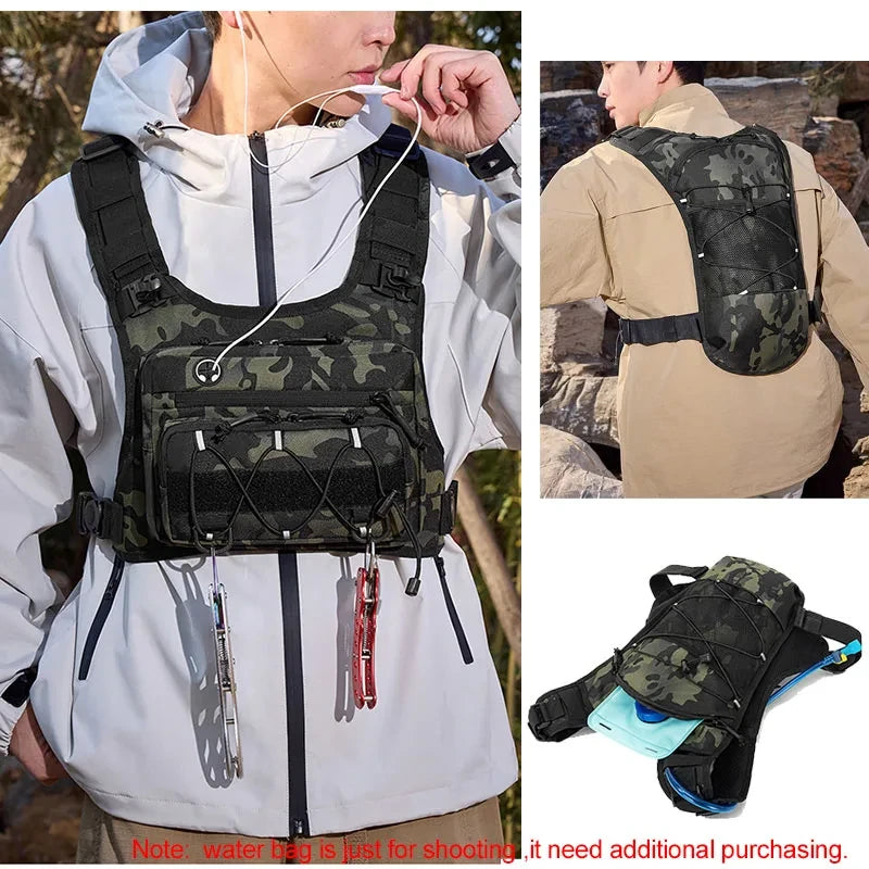 Tactical Running Hydration Chest Vest
